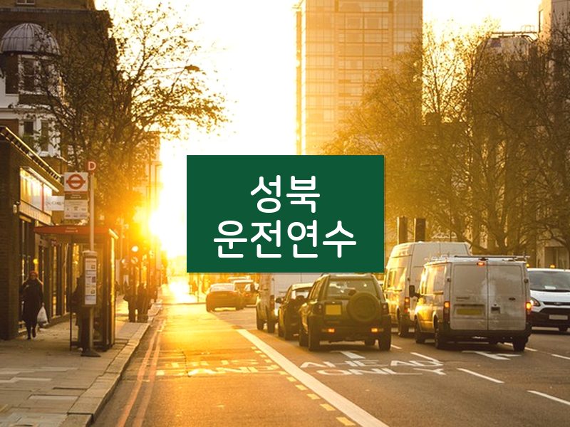 성북운전연수 후기