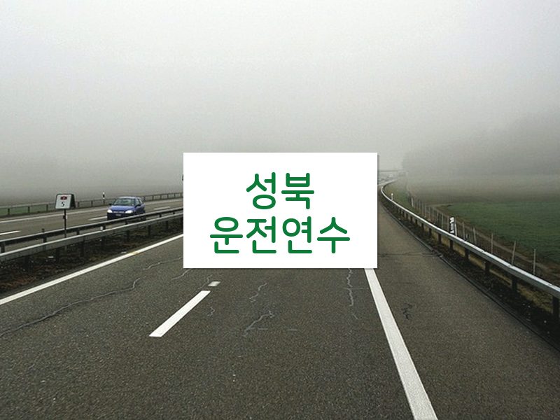 성북운전연수 후기