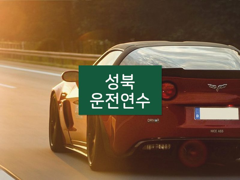 성북운전연수 후기