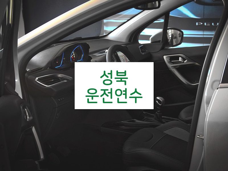 성북운전연수 후기