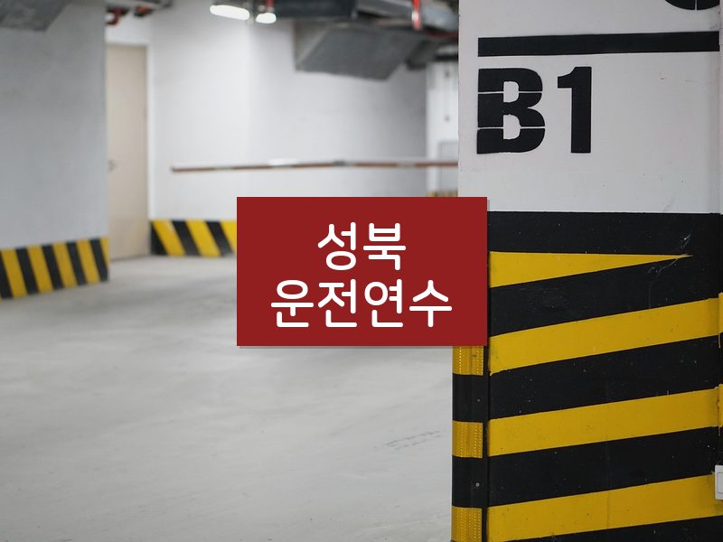 성북운전연수 후기