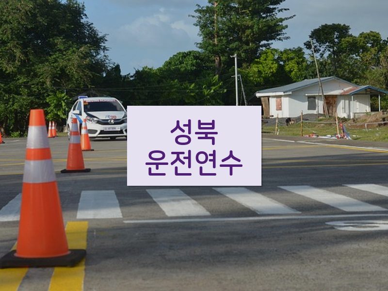 성북운전연수 후기