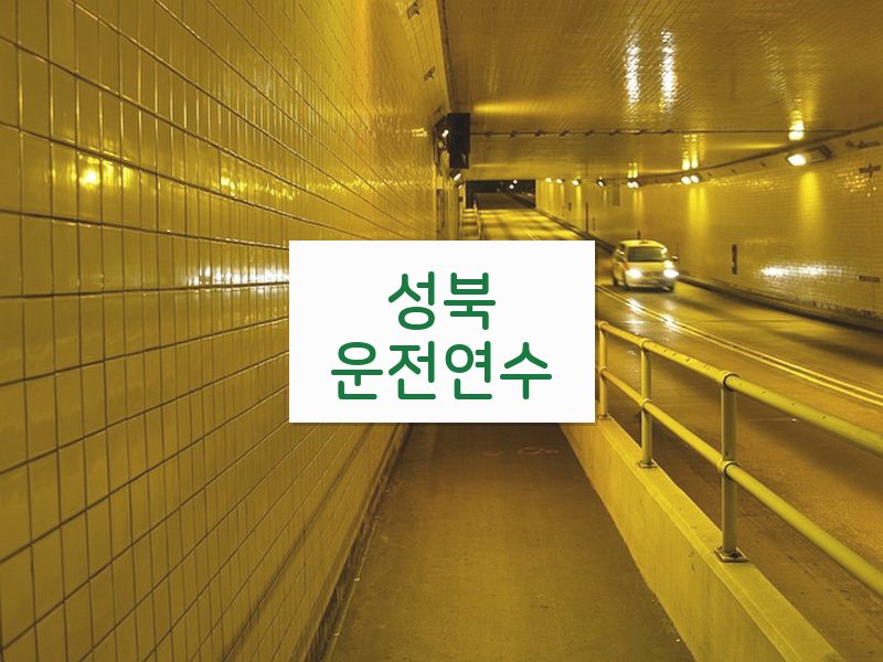 성북운전연수 후기
