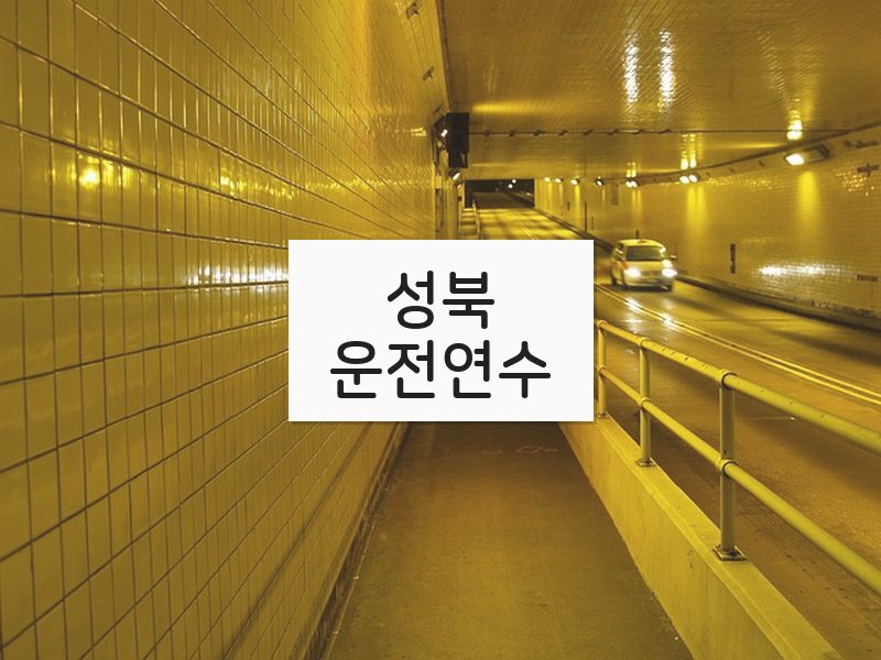 성북운전연수 후기