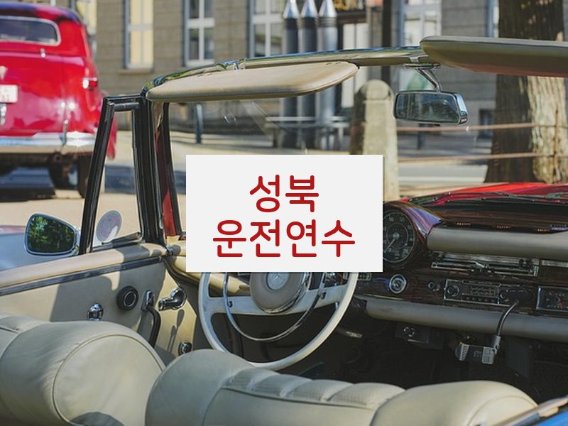 성북운전연수 후기