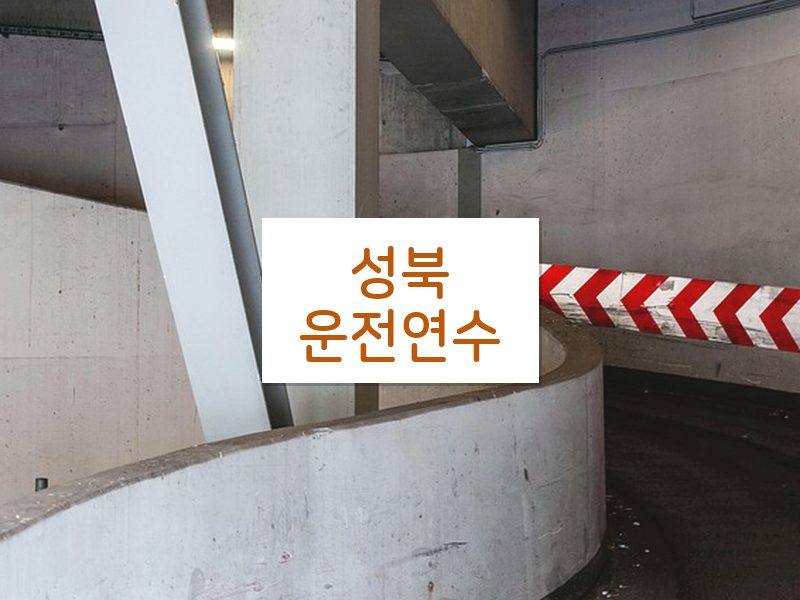 성북운전연수 후기