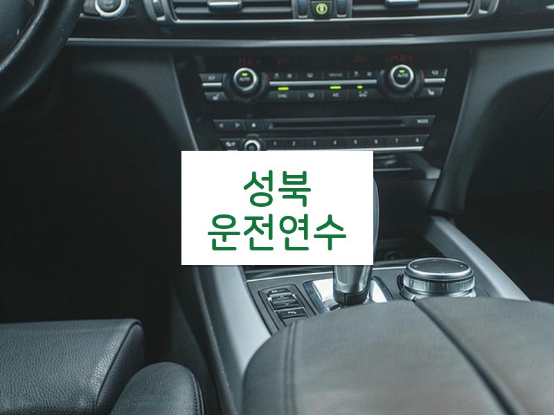 성북운전연수 후기
