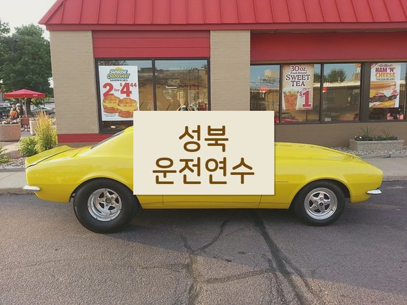 성북운전연수 후기