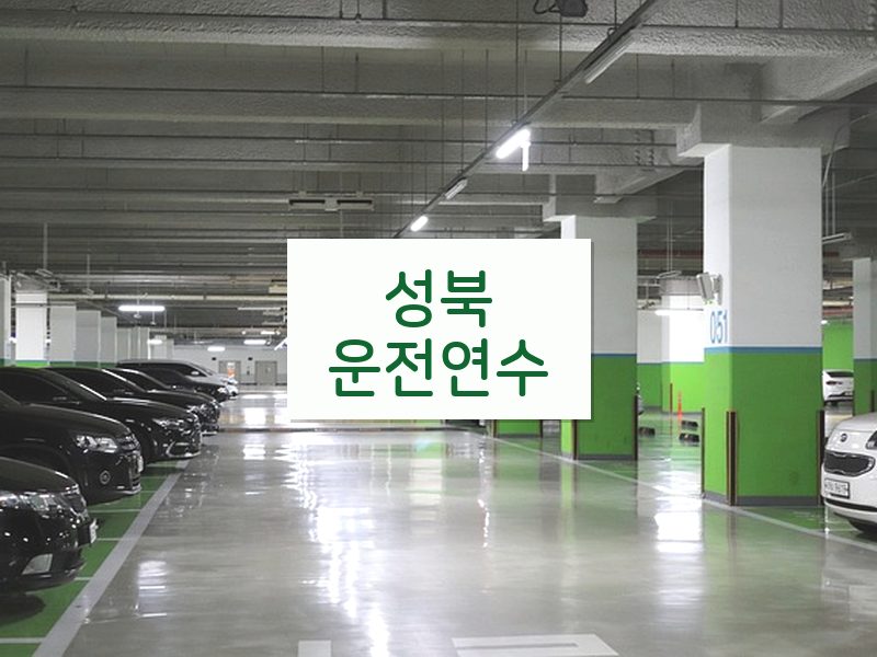 성북운전연수 후기