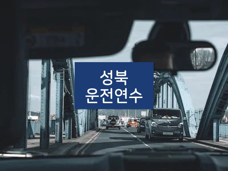 성북운전연수 후기