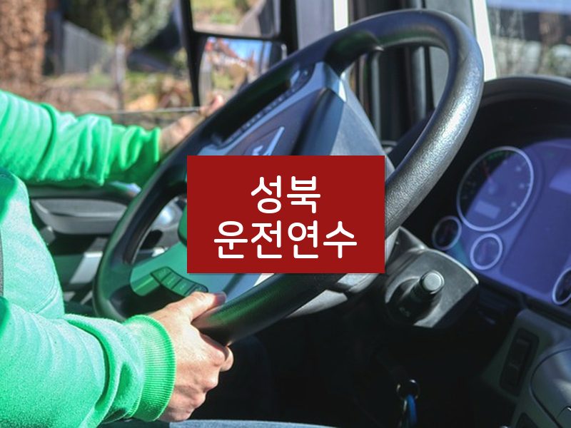 성북운전연수 후기