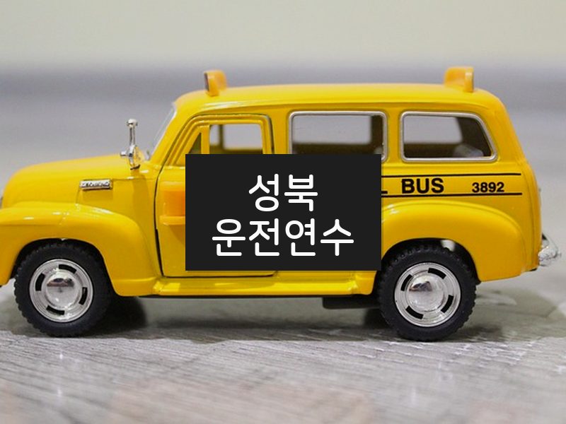 성북운전연수 후기