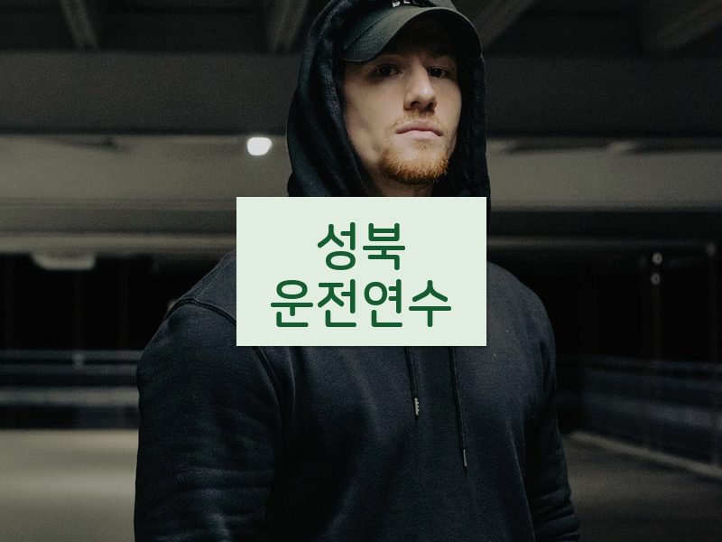 성북운전연수 후기