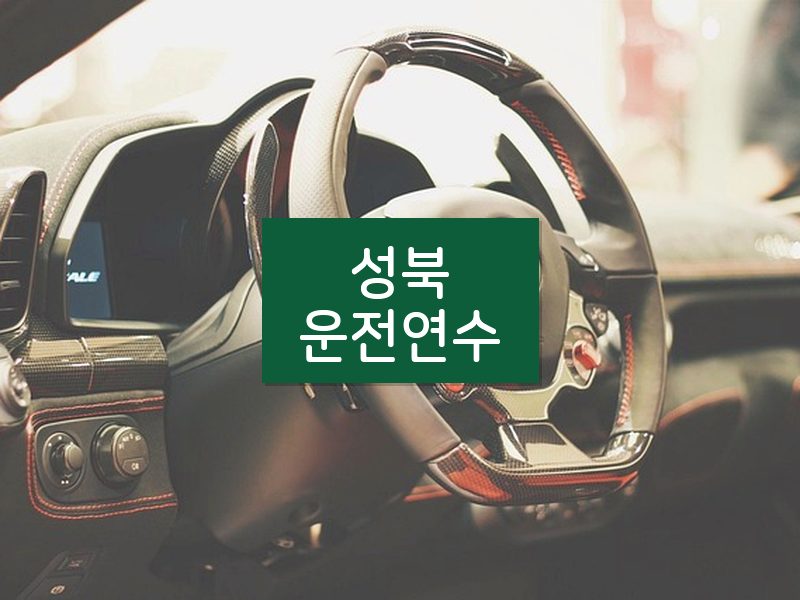 성북운전연수 후기