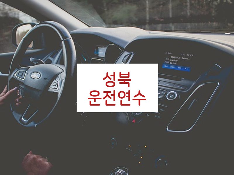 성북운전연수 후기