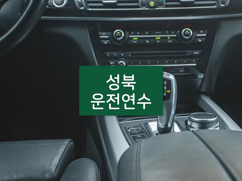 성북운전연수 후기
