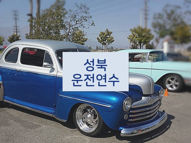 성북운전연수 후기