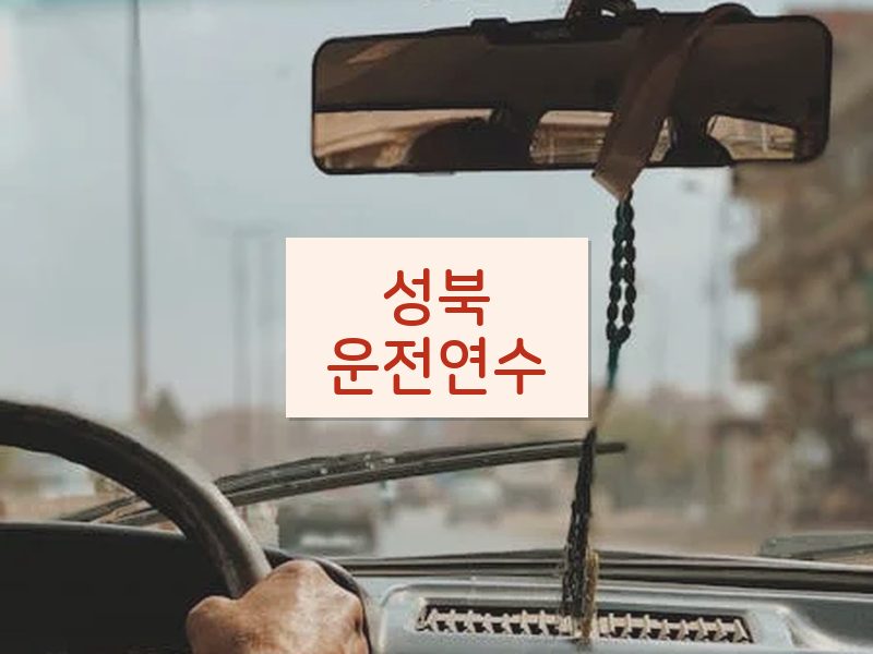 성북운전연수 후기