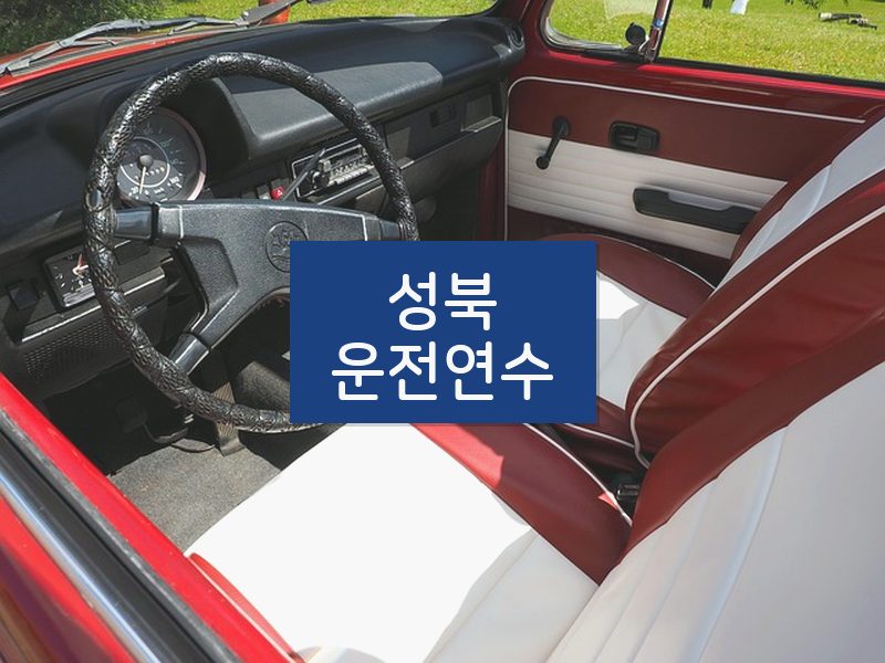 성북운전연수 후기