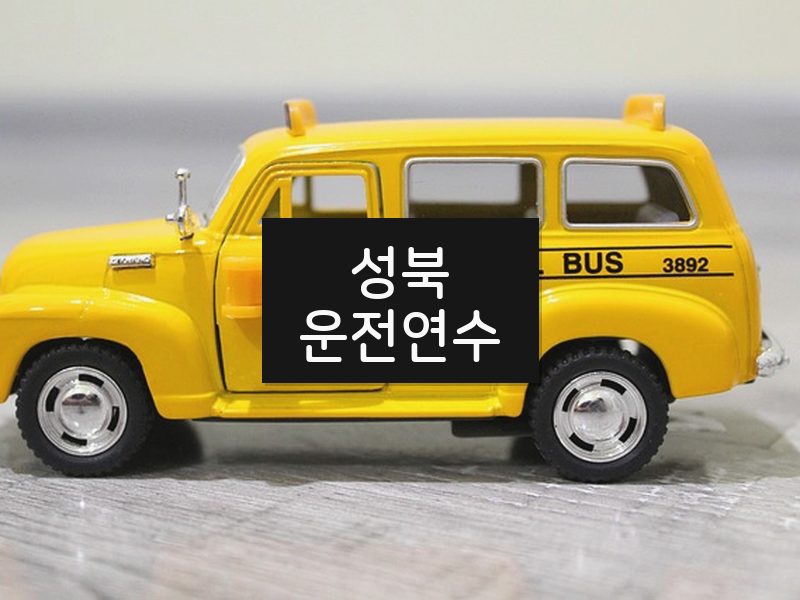 성북운전연수 후기