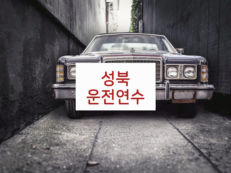 성북운전연수 후기