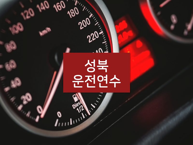 성북운전연수 후기