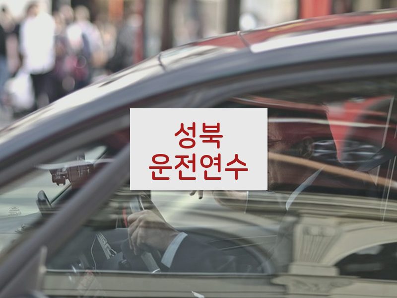 성북운전연수 후기