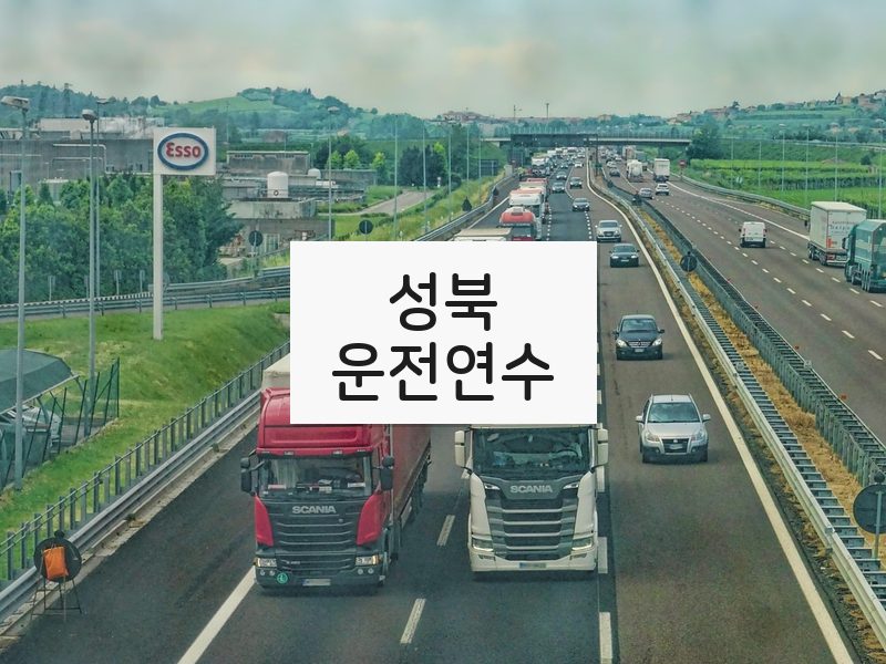성북운전연수 후기