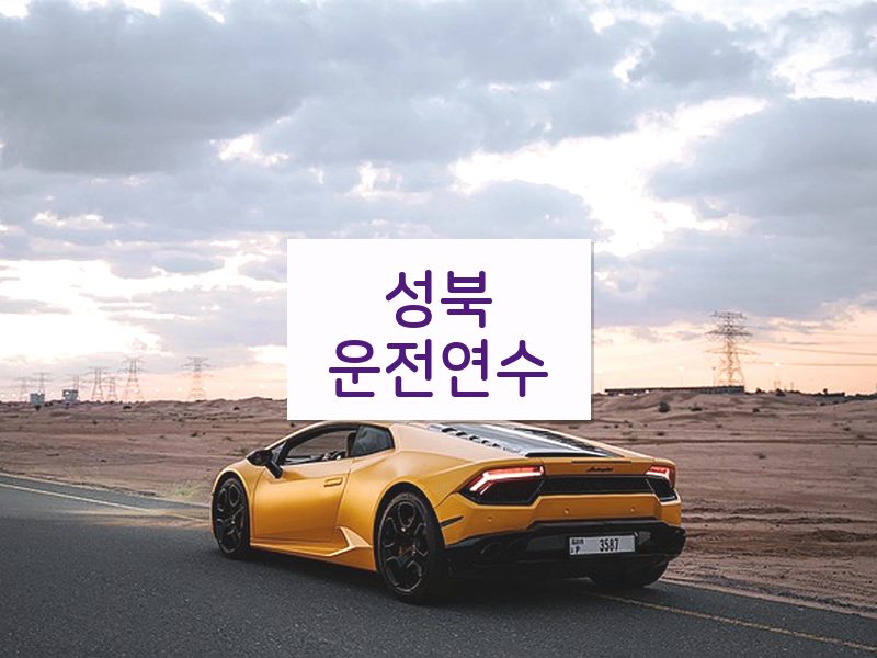 성북운전연수 후기