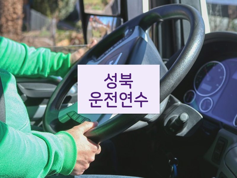 성북운전연수 후기