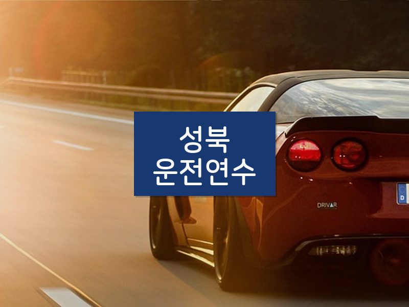 성북운전연수 후기