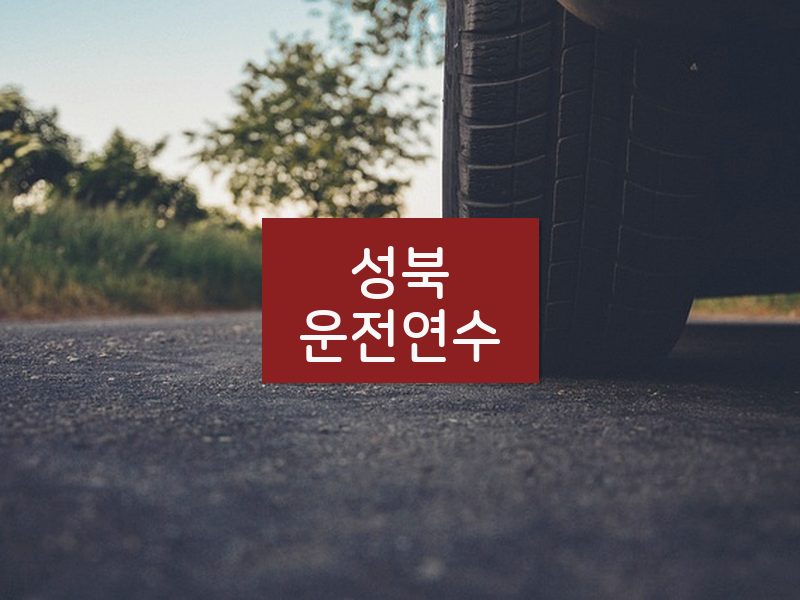 성북운전연수 후기