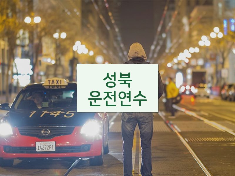 성북운전연수 후기