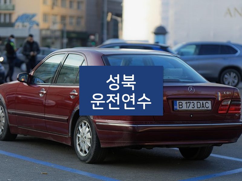 성북운전연수 후기