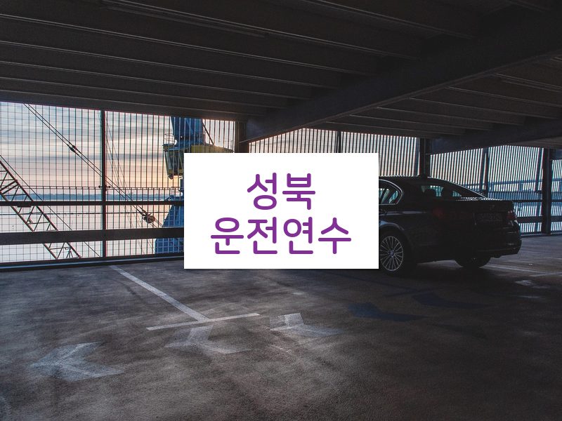 성북운전연수 후기