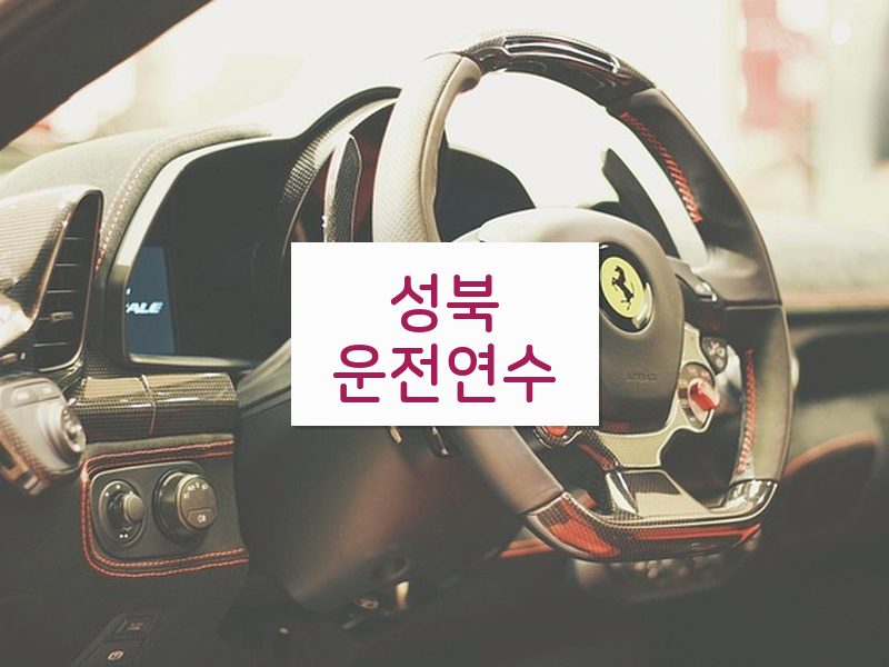 성북운전연수 후기