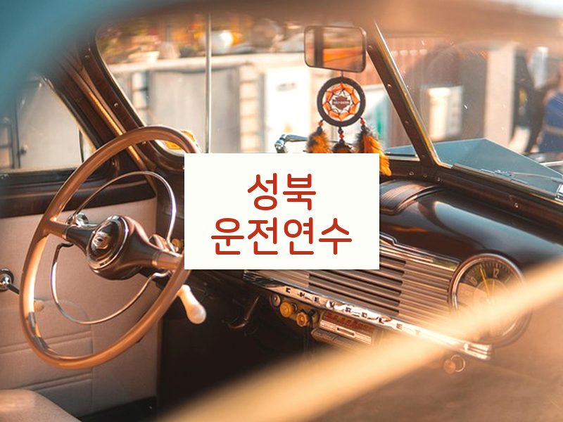 성북운전연수 후기