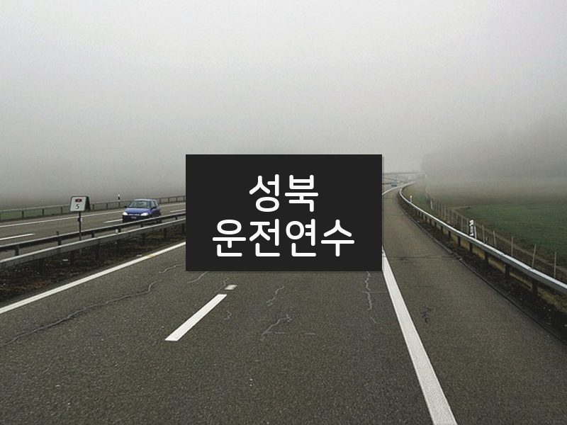 성북운전연수 후기