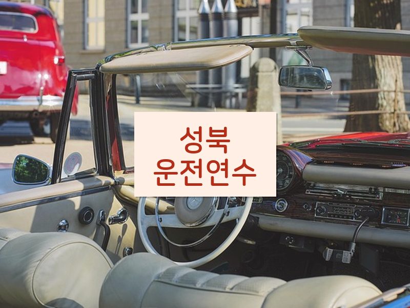 성북운전연수 후기