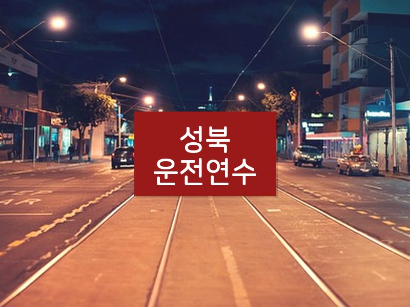 성북운전연수 후기