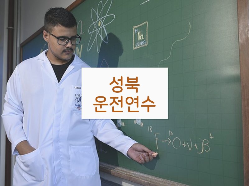 성북운전연수 후기