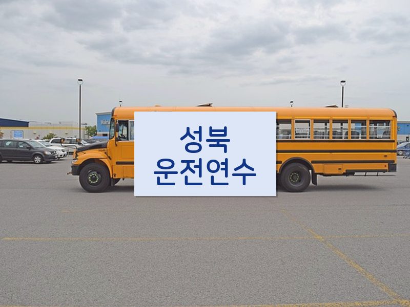 성북운전연수 후기