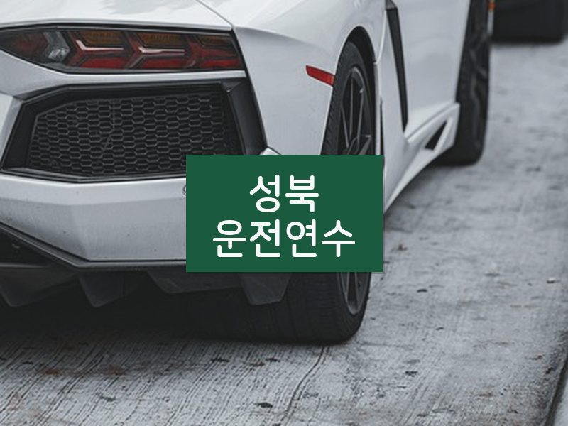 성북운전연수 후기