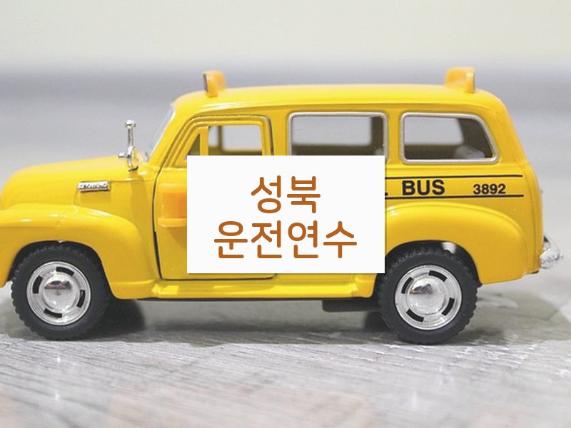 성북운전연수 후기