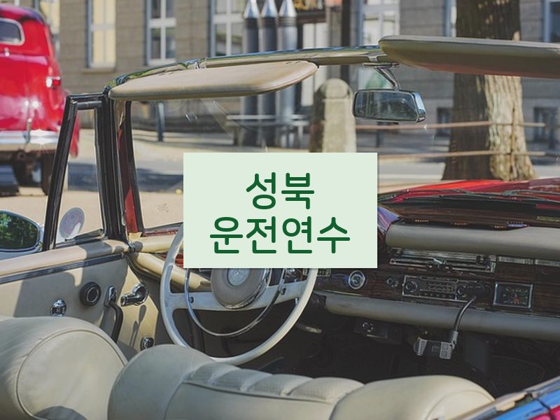 성북운전연수 후기