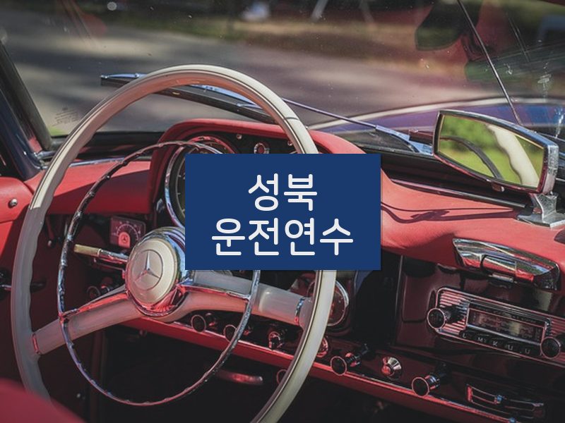 성북운전연수 후기