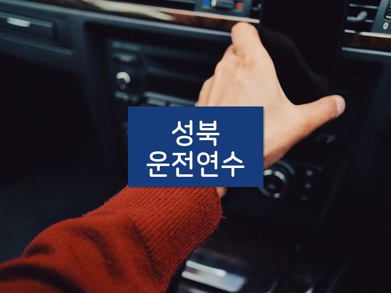 성북운전연수 후기