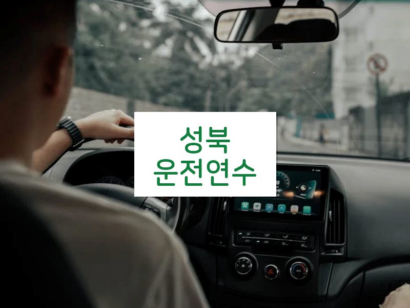 성북운전연수 후기