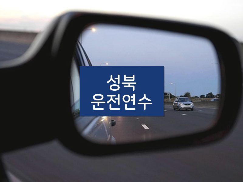 성북운전연수 후기