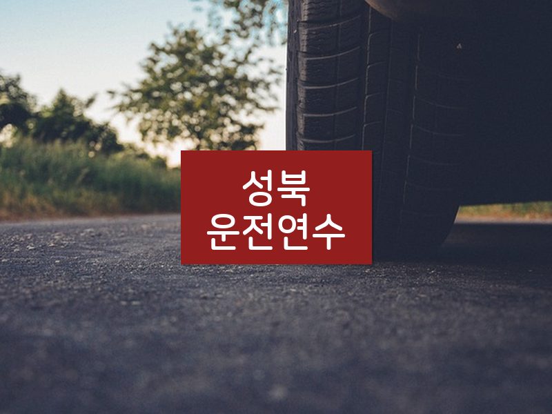 성북운전연수 후기